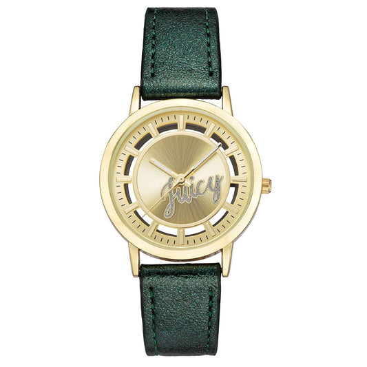 Juicy Couture Women’s Watch, Bicolor Plastic Design, Green Bracelet