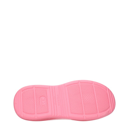 Prada Pink Rubber Mules