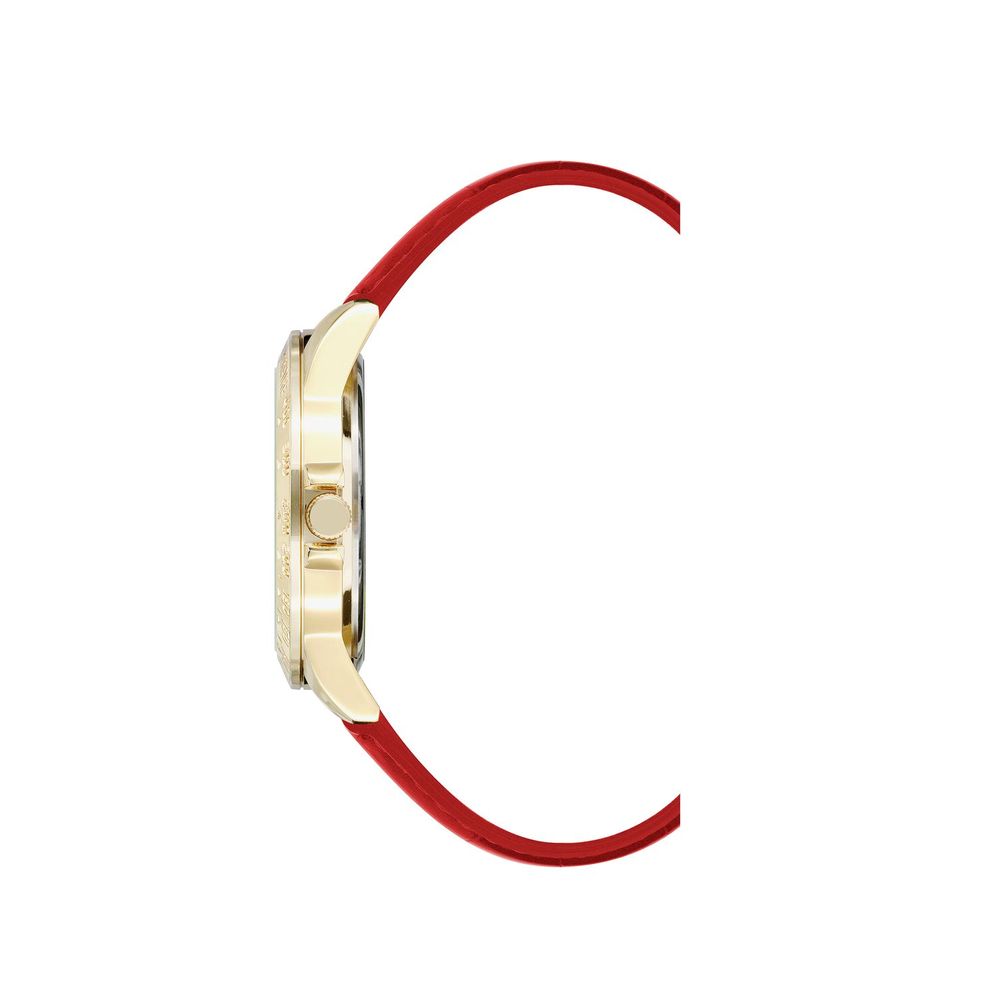 Juicy Couture Women’s Watch, Beige Dial, Red Strap
