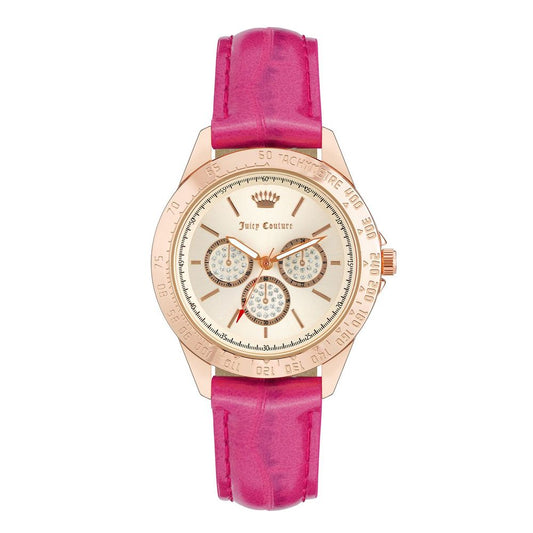Juicy Couture Women’s Watch, Pink Dial, Pink Plastic Strap