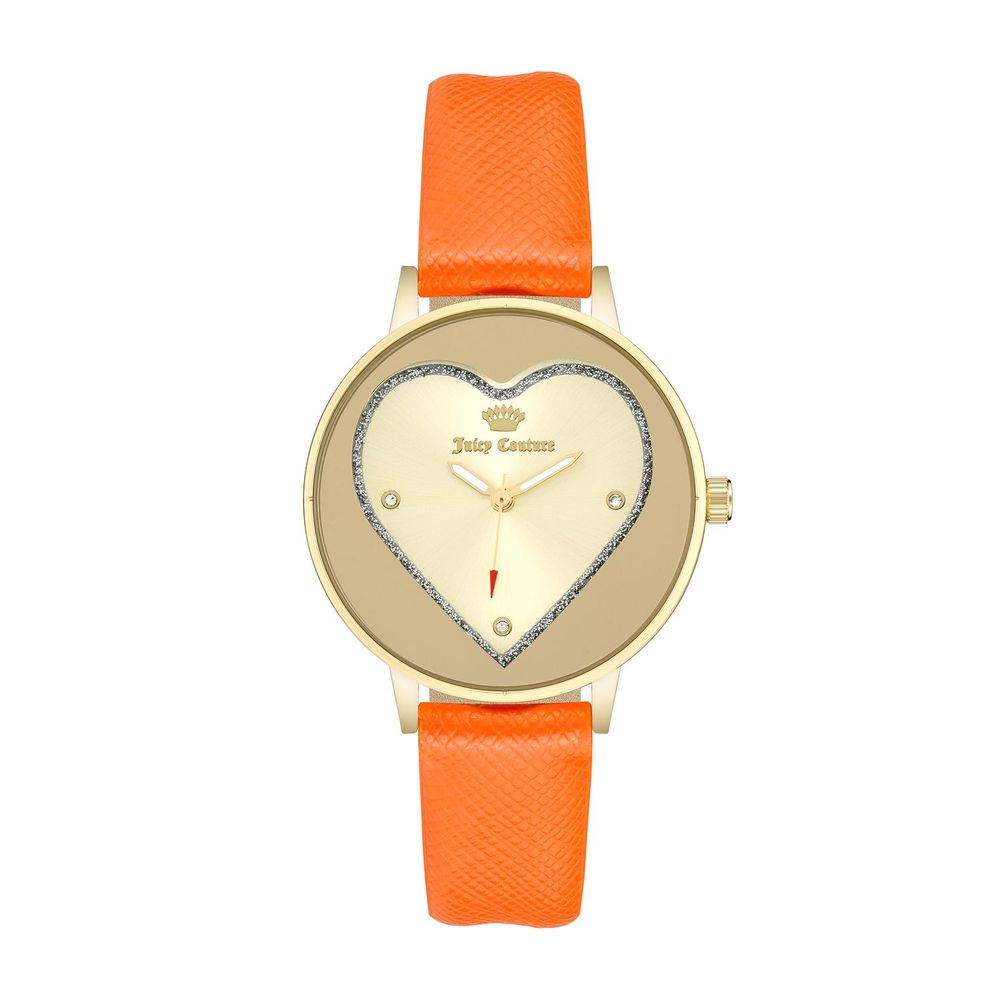 Juicy Couture Women’s Watch, Beige Dial, Orange Bracelet