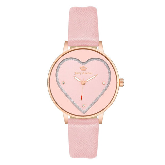 Juicy Couture Women’s Watch, Pink Dial, Pink Plastic Strap