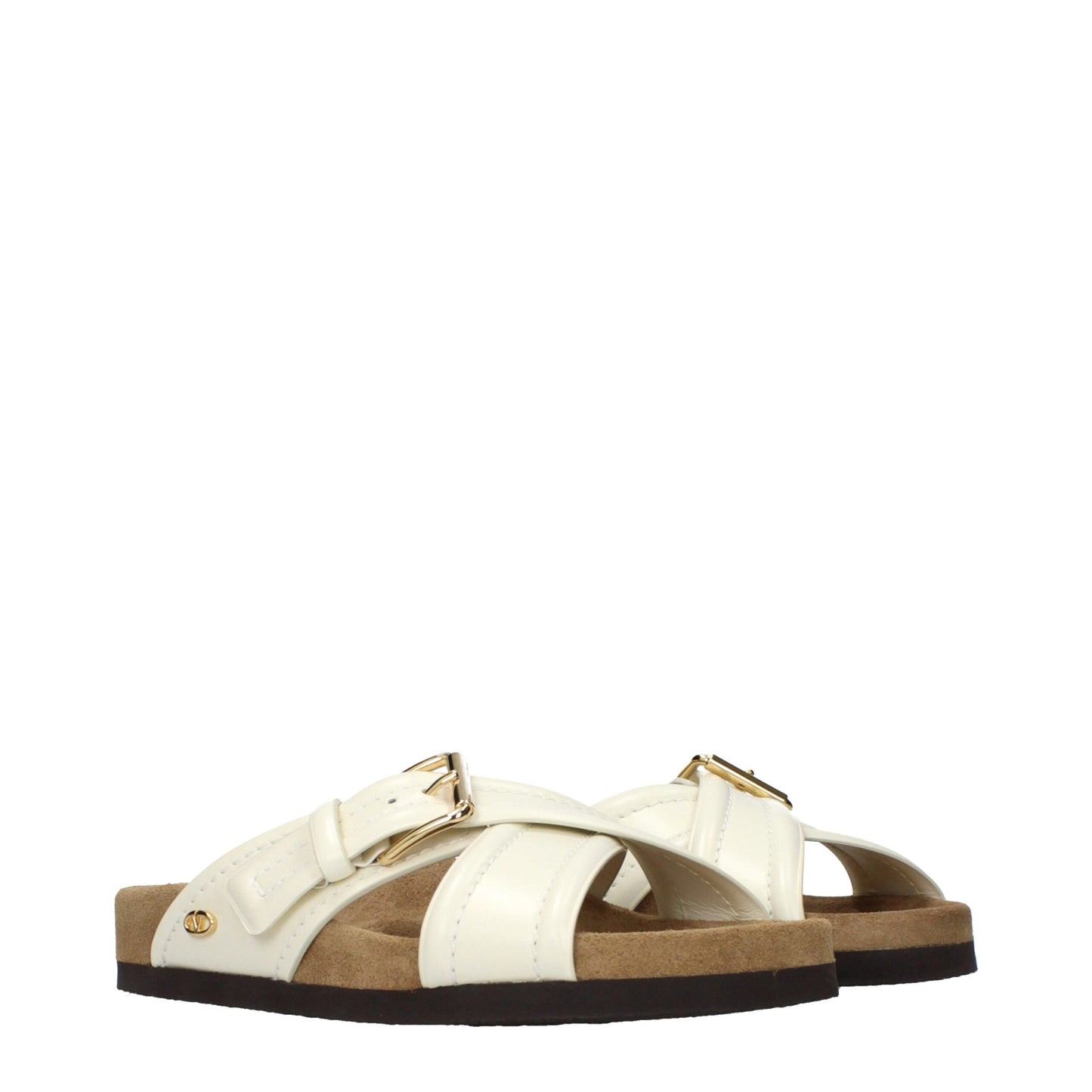 Valentino Garavani Beige Leather Slippers - Elevate Your Style with Timeless Elegance