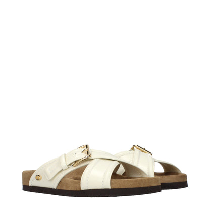 Valentino Garavani Beige Leather Slippers - Elevate Your Style with Timeless Elegance