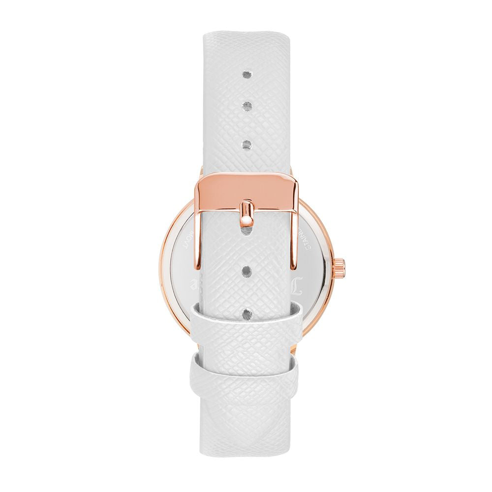 Juicy Couture Women’s Watch, Silver Dial, White Bracelet