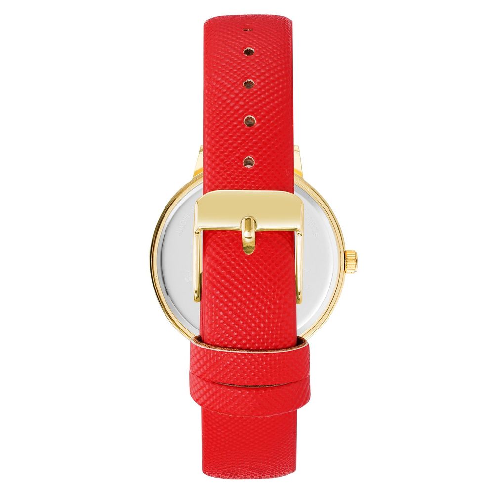 Juicy Couture Women’s Watch, Bold Red Dial, Golden Metal Case