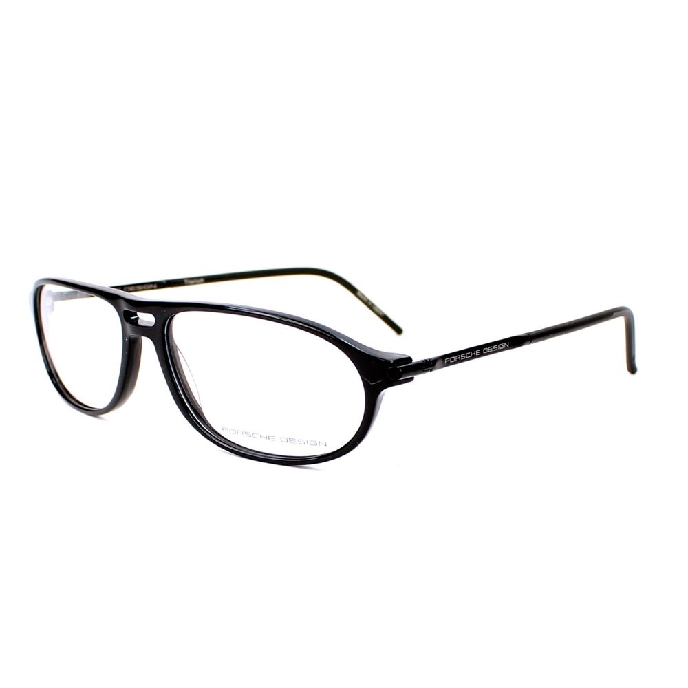 Porsche Men’s Black Optical Glasses – Square Frame, 58mm