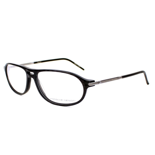 Porsche Men’s Optical Glasses – Grey Full-Rim Frame, 58mm