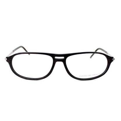 Porsche Men’s Optical Glasses – Grey Full-Rim Frame, 58mm