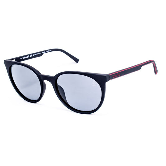 Timberland Men's Sunglasses – Matte Black Frame, Smoke Lenses