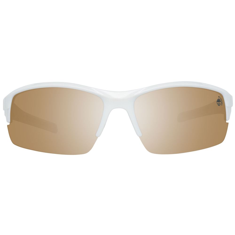 Timberland Men's Sunglasses – White Frame, Smoke Lenses