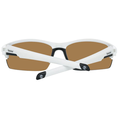 Timberland Men's Sunglasses – White Frame, Smoke Lenses