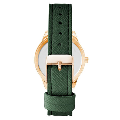 Juicy Couture Women’s Watch, Green Dial, Bicolor Pink Gold and Green Strap