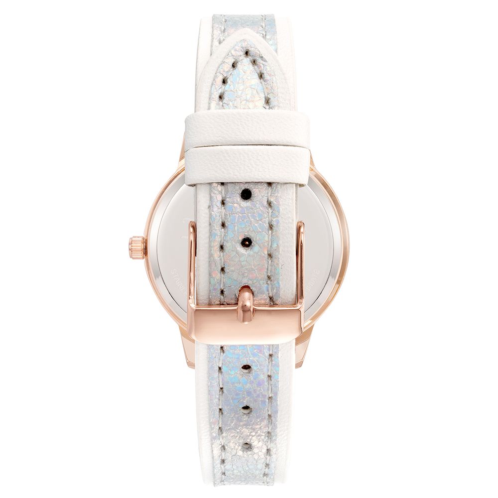 Juicy Couture Women’s Watch, Silver Dial, White Plastic Bracelet