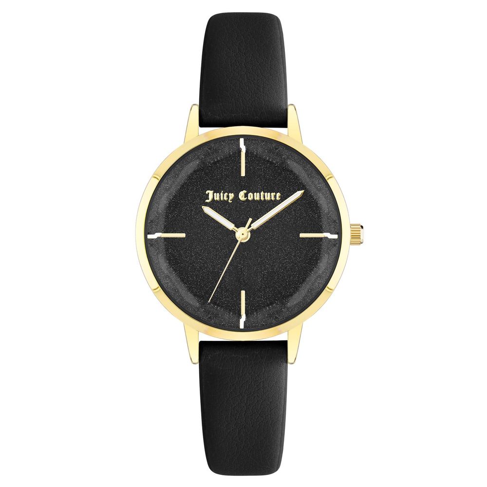 Juicy Couture Women’s Watch, Black Dial, Black Plastic Strap