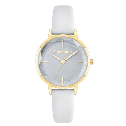 Juicy Couture Women’s Watch, Grey Dial, White Strap