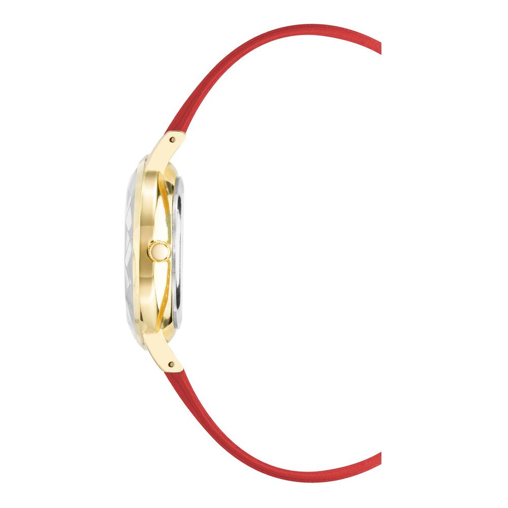 Juicy Couture Women’s Watch, Vibrant Red Dial, Golden Case