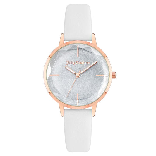 Juicy Couture Women’s Watch, Grey Dial, White Strap