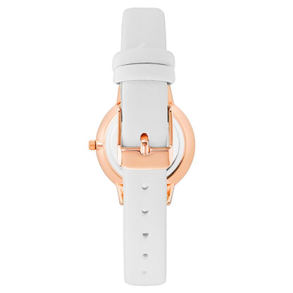 Juicy Couture Women’s Watch, Grey Dial, White Strap
