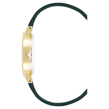 Juicy Couture Women's Watch, Golden Dial, Green Bracelet