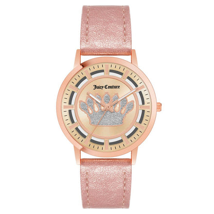 Juicy Couture Women’s Watch, Pink Dial, Multicolor Plastic Strap
