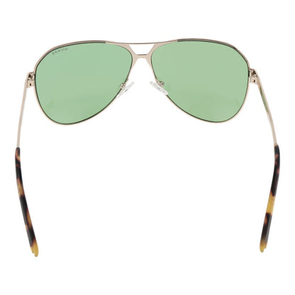 Guess Men’s Sunglasses – Gold Aviator Frame, Green Mirrored Lenses
