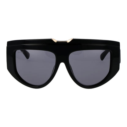 Max Mara Women’s Sunglasses – Black Acetate Frame, Grey Lenses
