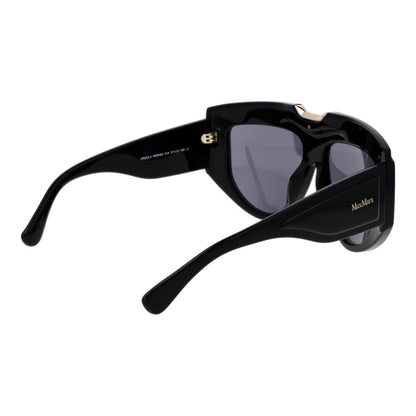 Max Mara Women’s Sunglasses – Black Acetate Frame, Grey Lenses