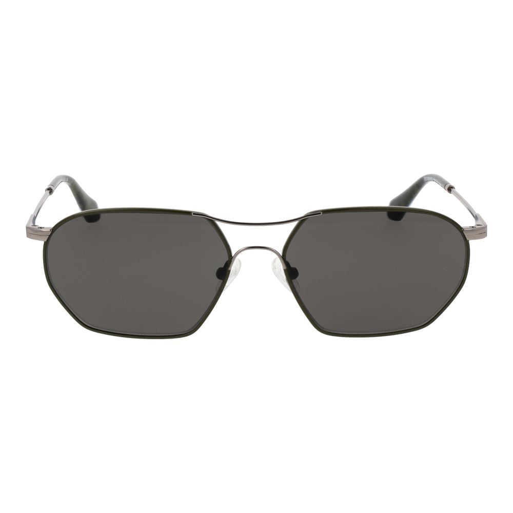 Replay Men’s Sunglasses – Green Metal Frame, Grey Lenses
