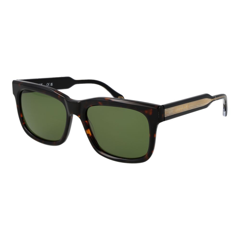 Replay Men’s Bicolor Sunglasses – Green Full-Rim Frame, Green Lenses