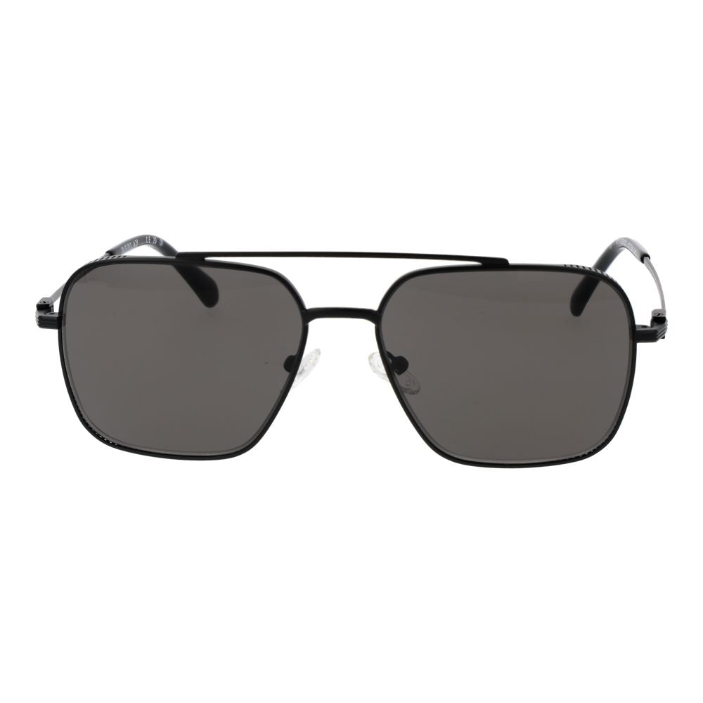 Replay Men’s Sunglasses – Black Aviator Frame, Grey Lenses