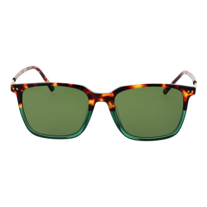 Replay Men's Sunglasses – Brown Full-Rim Frame, Green Lenses