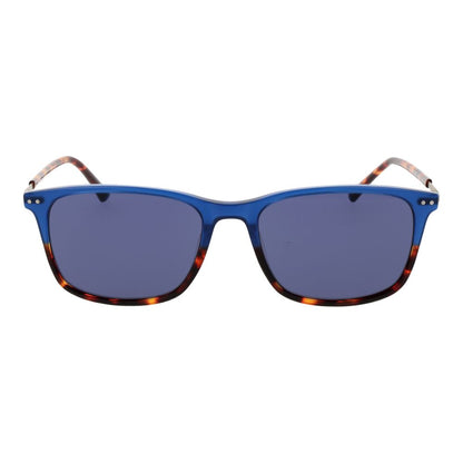 Replay Men’s Sunglasses – Brown Full-Rim Frame, Blue Lenses