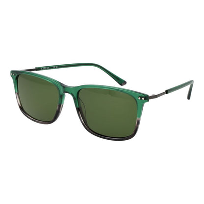 Replay Men’s Bicolor Sunglasses – Green Plastic Frame, Green Lenses