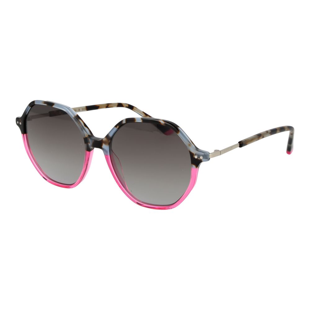 Replay Women’s Sunglasses – Multicolor Panto Frame, Grey Gradient Lenses