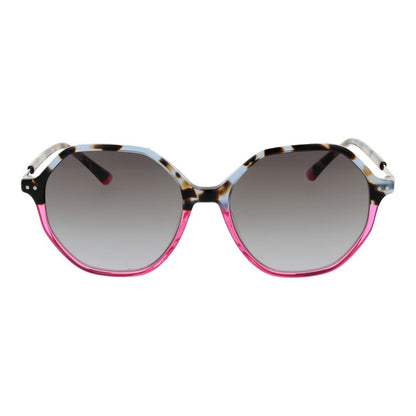 Replay Women’s Sunglasses – Multicolor Panto Frame, Grey Gradient Lenses