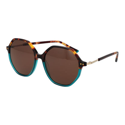 Replay Women’s Sunglasses – Brown Full-Rim Frame, Brown Lenses
