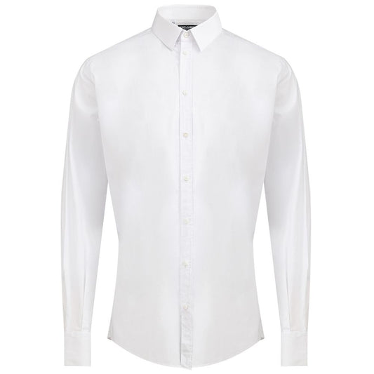 Dolce & Gabbana White Cotton Dress Shirt: Timeless Elegance Redefined