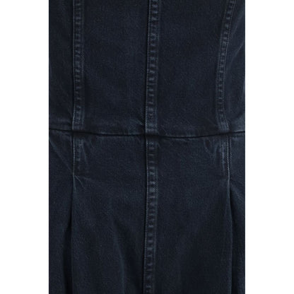 Agyness Jumpsuit by AGOLDE - Blue Cotton Denim