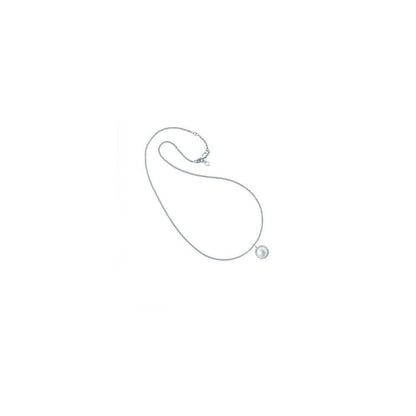 DIAMONFIRE Gray Silver Necklace – Elegance Redefined