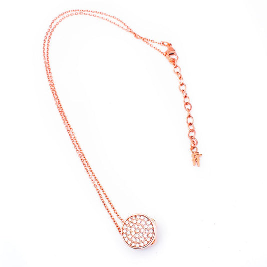 Folli Follie Pink Metal Necklace - Elegance Redefined