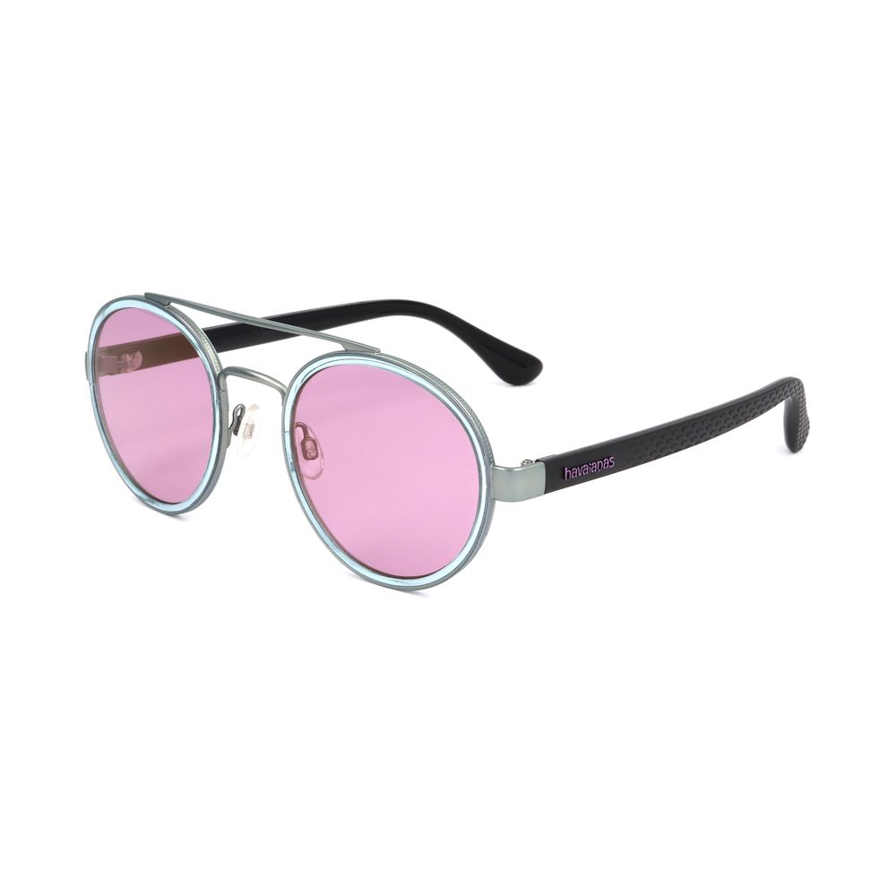 HAVAIANAS Unisex Sunglasses – Black Blue Rubber Frame