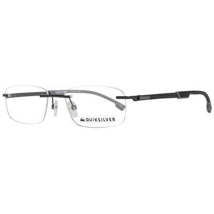 QUIKSILVER Gray Metal Glasses – Square Demo Lens Frames, 53mm