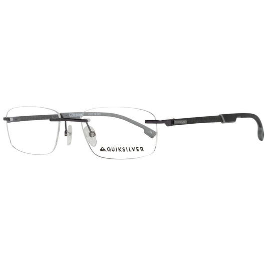 QUIKSILVER Gray Metal Glasses – Square Demo Lens Frames, 53mm