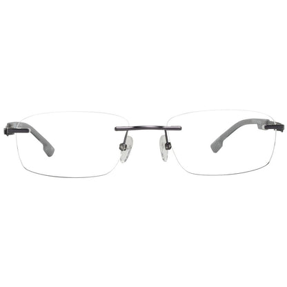 QUIKSILVER Gray Metal Glasses – Square Demo Lens Frames, 53mm