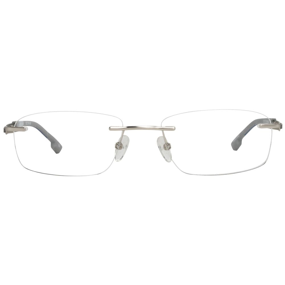 QUIKSILVER Gray Metal Eyeglasses – Square Demo Lens Frames