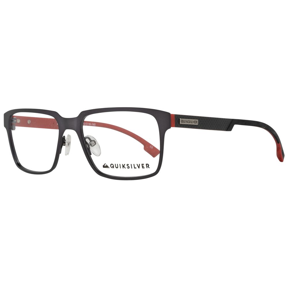 QUIKSILVER Gray Metal Glasses – Square Full-Rim Frame, 52mm