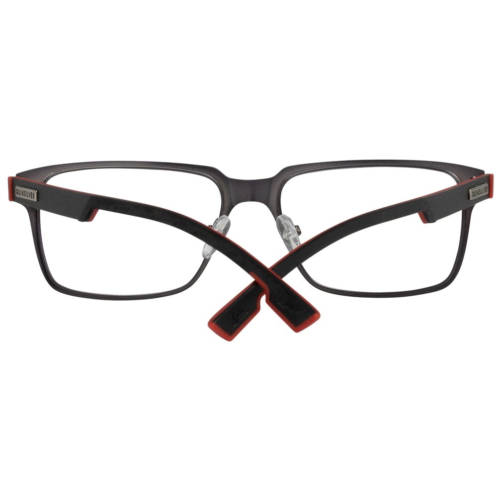 QUIKSILVER Gray Metal Glasses – Square Full-Rim Frame, 52mm