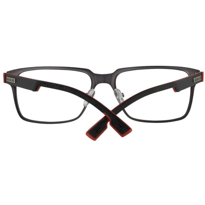 QUIKSILVER Gray Metal Glasses – Square Full-Rim Frame, 52mm