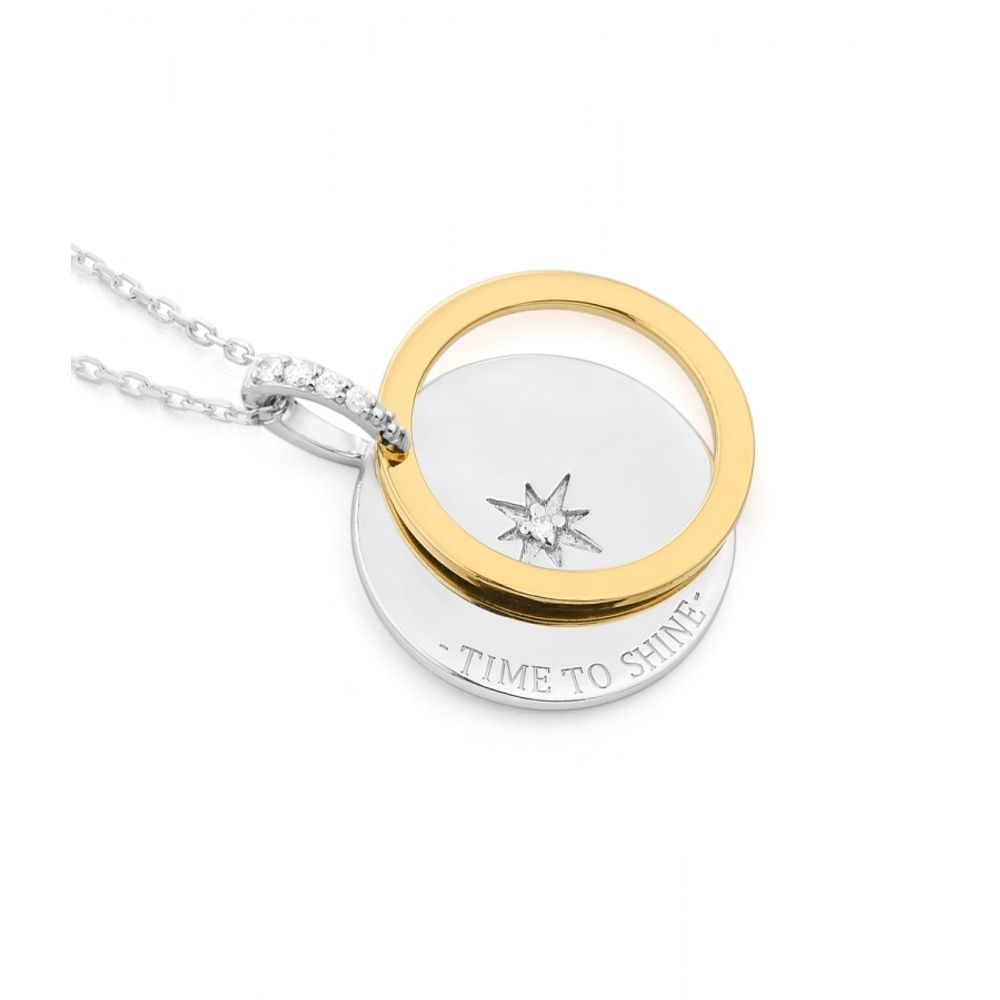 SECRECY Gray Silver Necklace - Elegant Sterling Silver Design